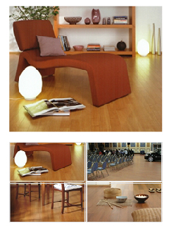 Parquet laminado sintetico